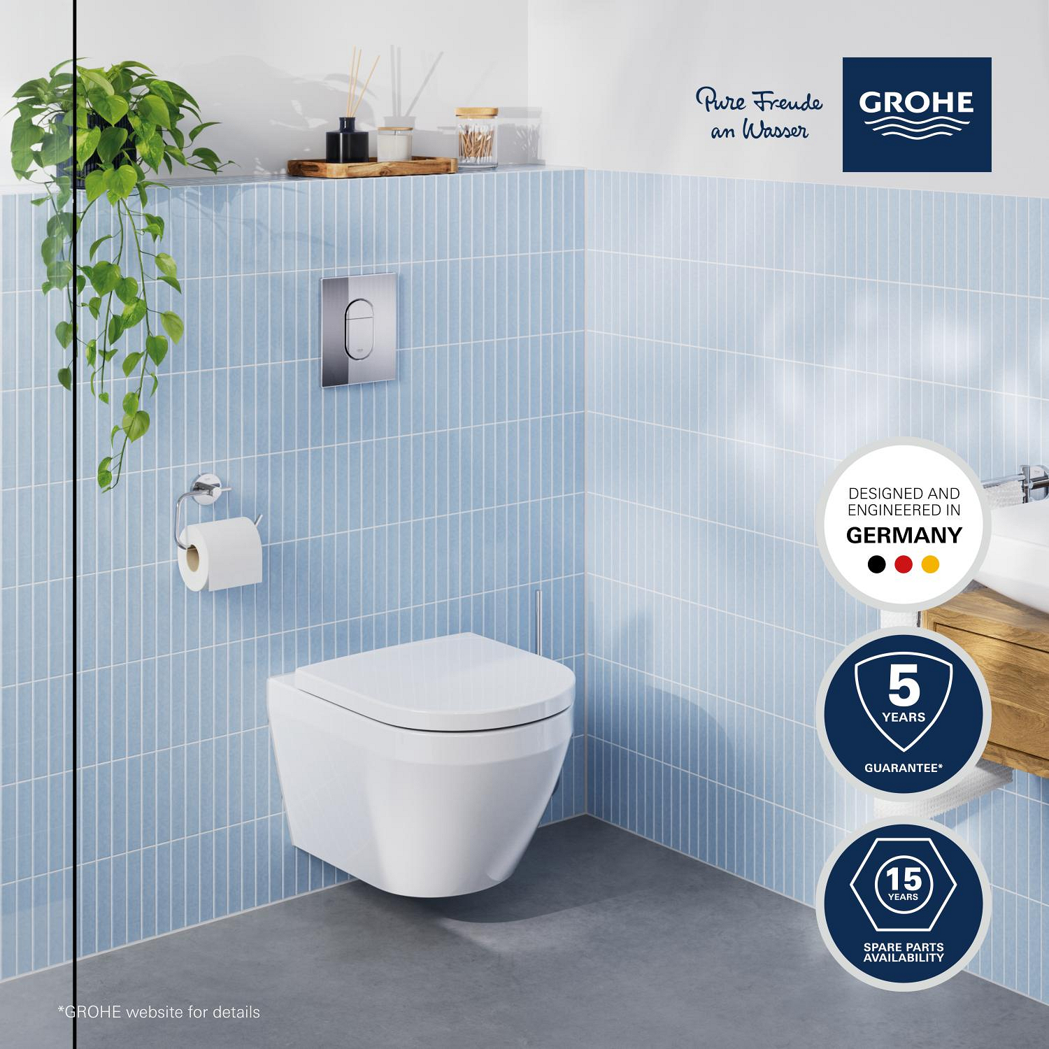 Vägghängd Toalettstol Grohe Solido Euro 5-i-1 Komplett