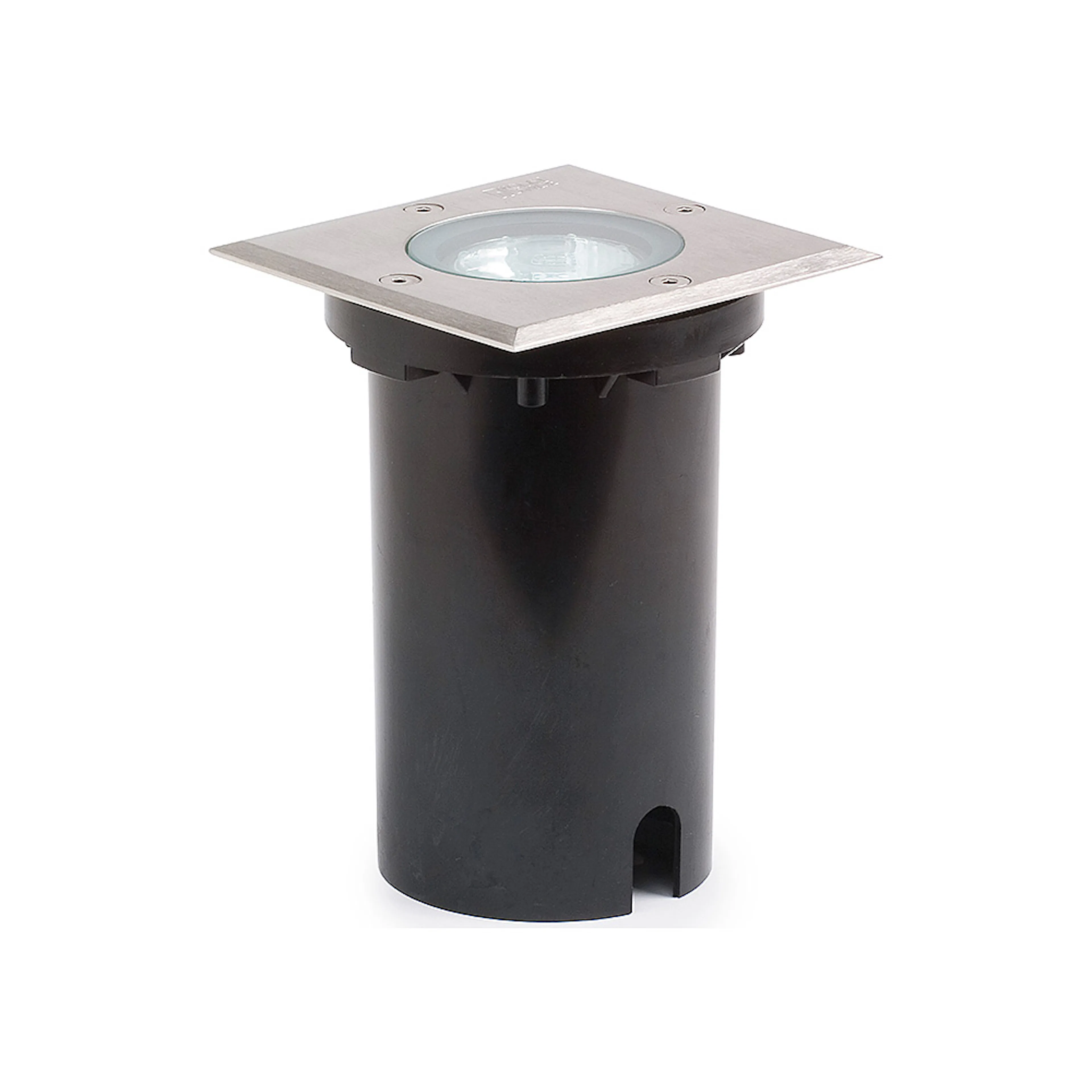 Markspot Gnosjö Konstsmide 230V GU10 Lågenergi Fyrkantig Silver