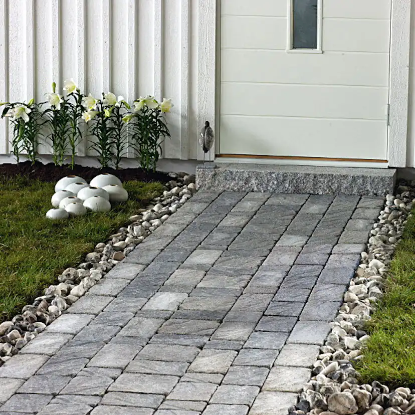 Marksten S:t Eriks Rustik Struktur Grafit Helpall