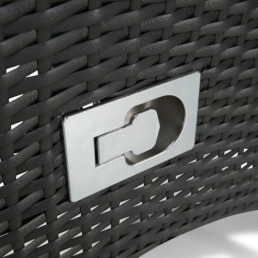 Matgrupp Comfort Garden Thor Bord Gråsvart med 6 Jenny Fåtöljer