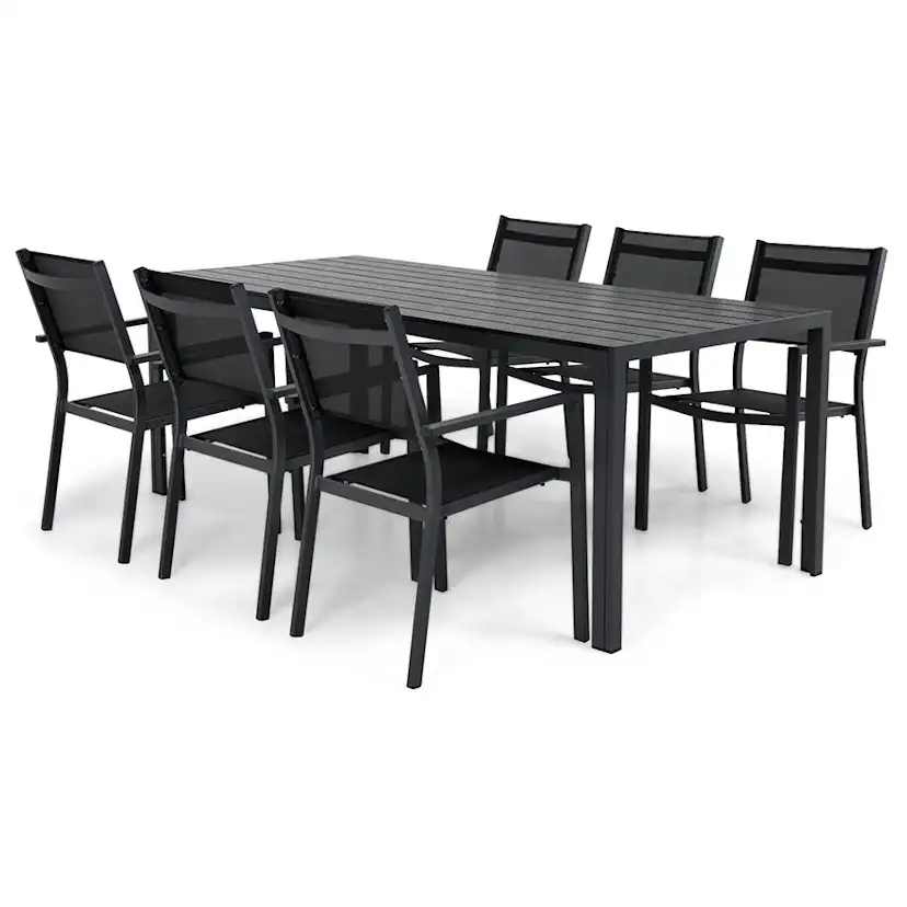 Matgrupp Comfort Garden Tunis med 6 Stolar