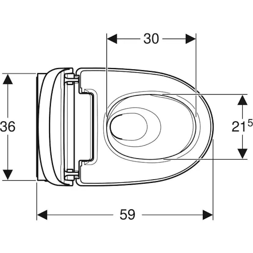 Vägghängd Duschtoalett Geberit AquaClean Mera Classic