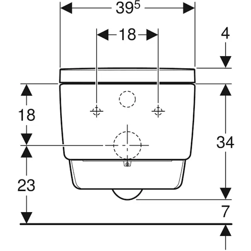 Vägghängd Duschtoalett Geberit AquaClean Mera Classic