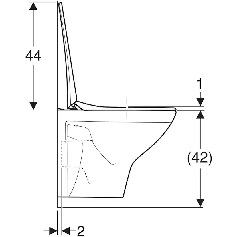Vägghängd Toalettstol Ifö Spira Classic Rimfree
