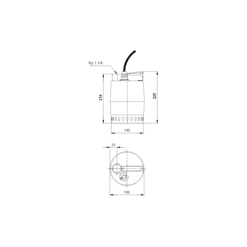 Grundvattenspump Grundfos Unilift KP.250.M.1