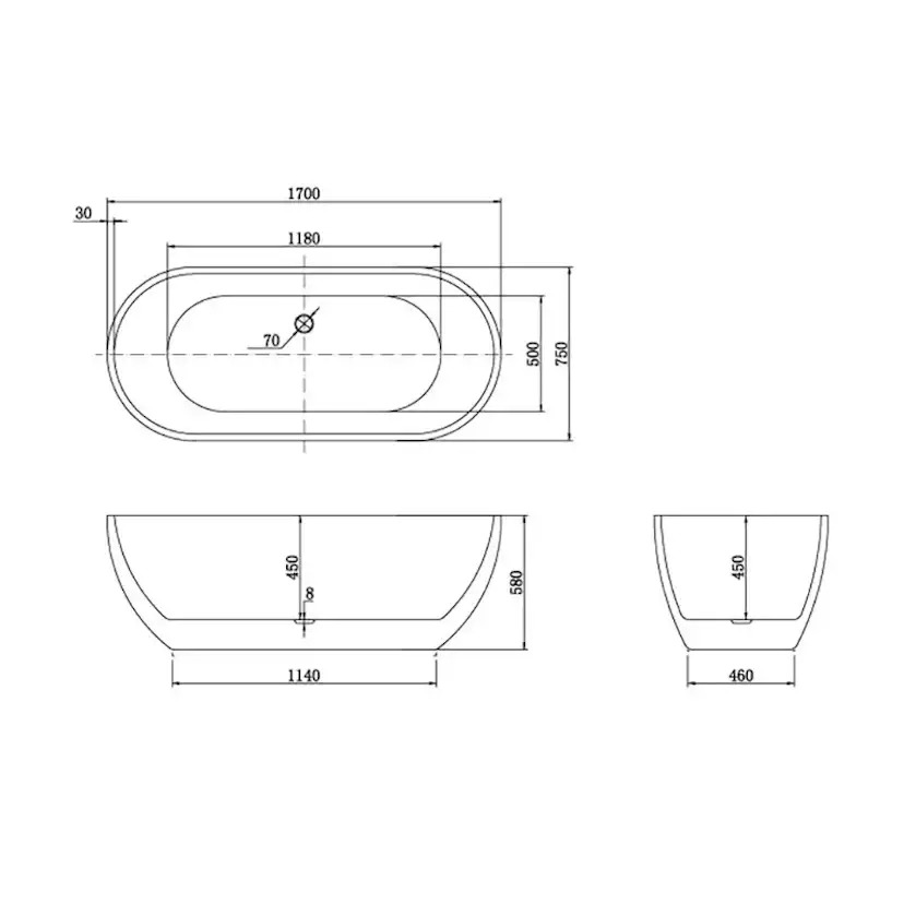 Badkar Bathlife Trygg