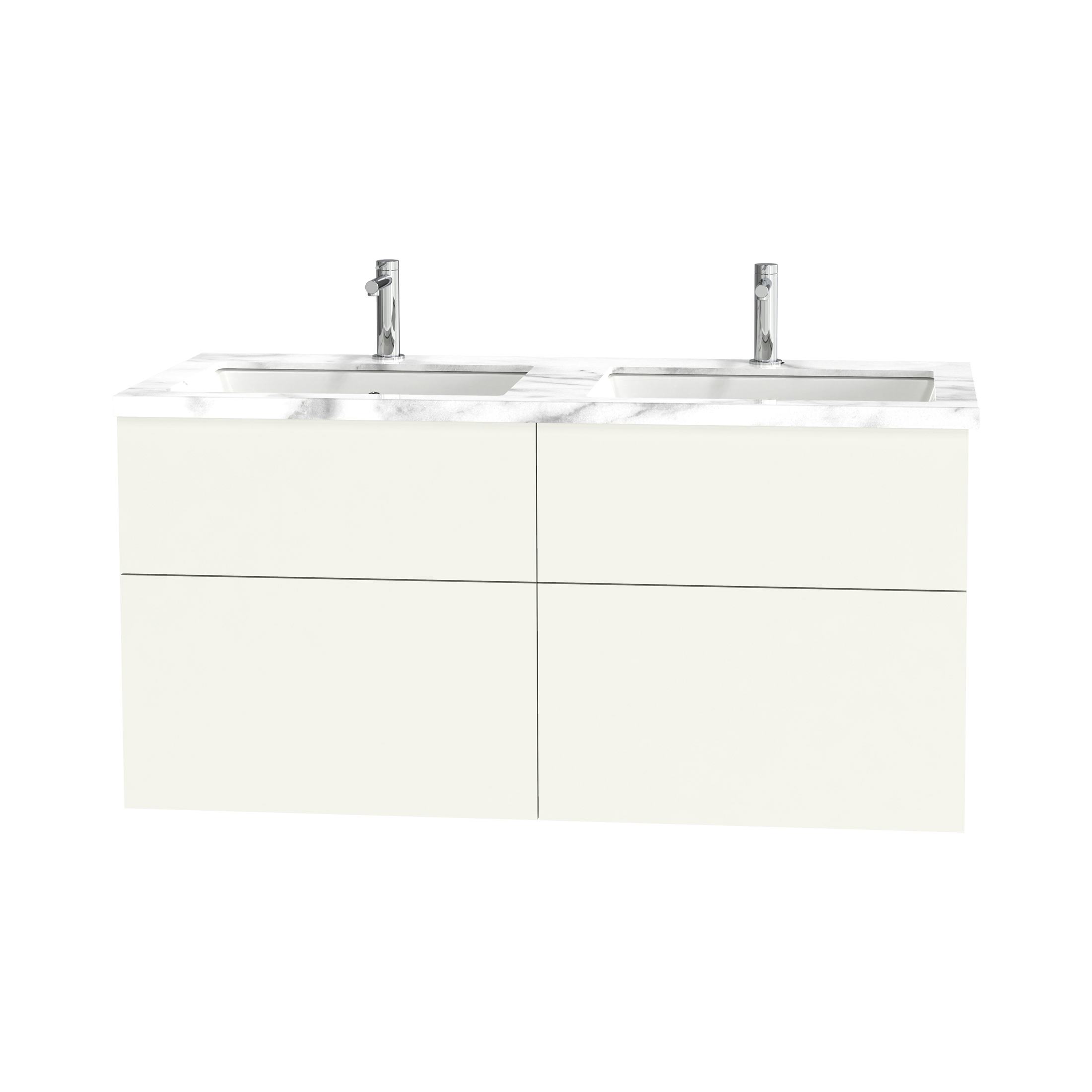 Tvättställsskåp Miller Badrum City 120 för Heltäckande Tvättställ