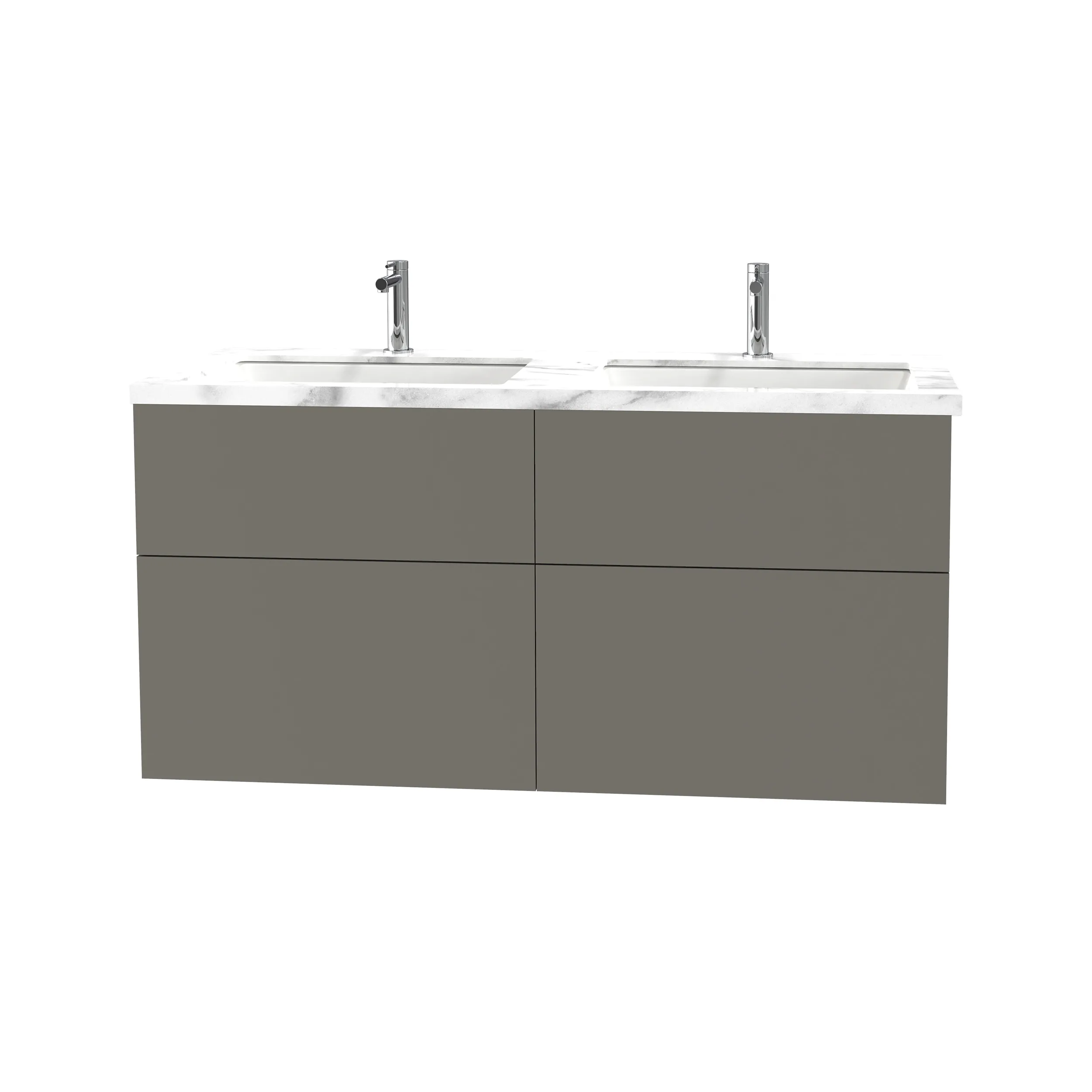 Tvättställsskåp Miller Badrum City 120 för Heltäckande Tvättställ