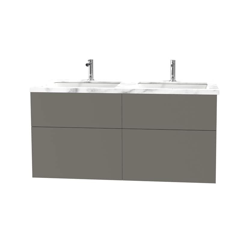 Tvättställsskåp Miller Badrum City 120 för Heltäckande Tvättställ