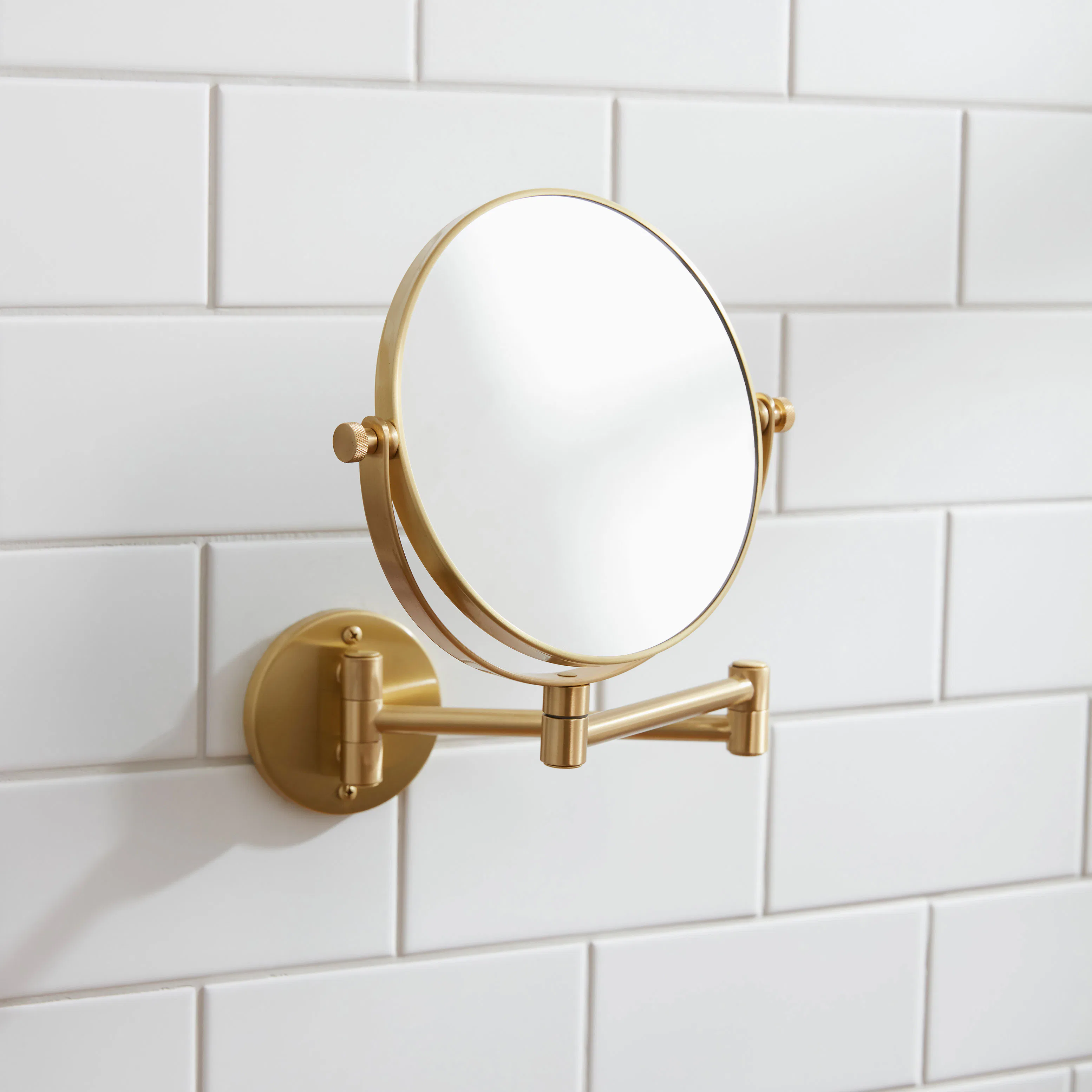 Spegel Miller Badrum Classic Borstad mässing