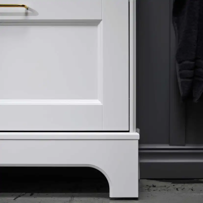 Tvättställsskåp Miller Badrum Kensington 100 med Lådor och Sockel för Heltäckande Tvättställ