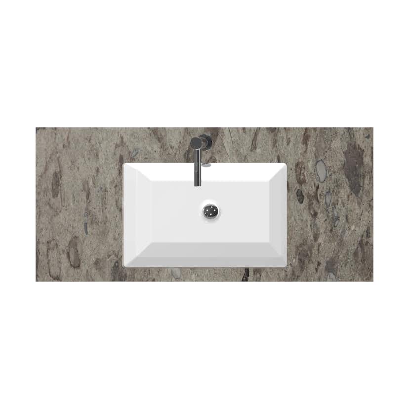 Bänkskiva Miller Badrum Sten 100 Inkl Underlimmat Porslinstvättfat