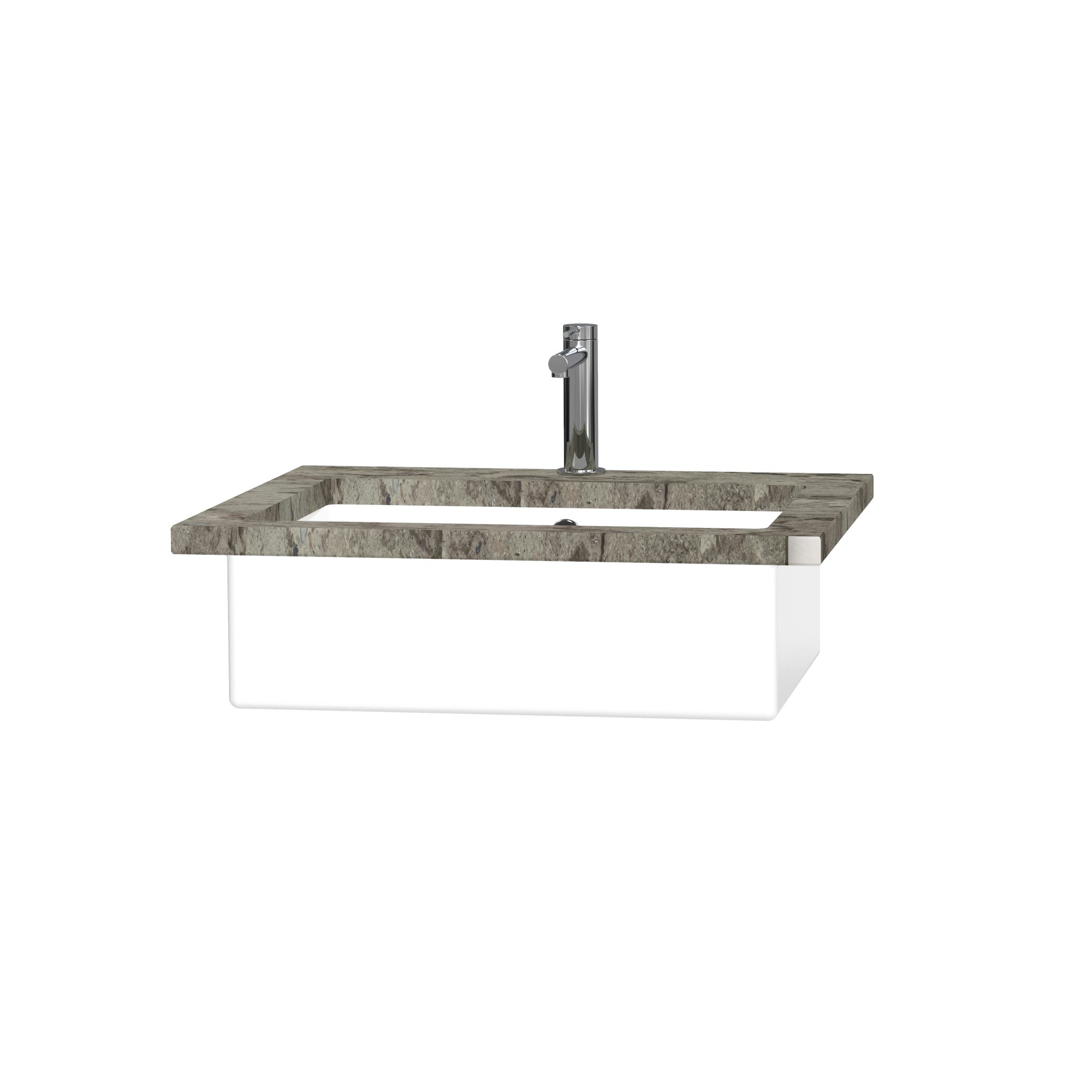 Bänkskiva Miller Badrum Sten 60 Inkl Underlimmat Porslinstvättfat