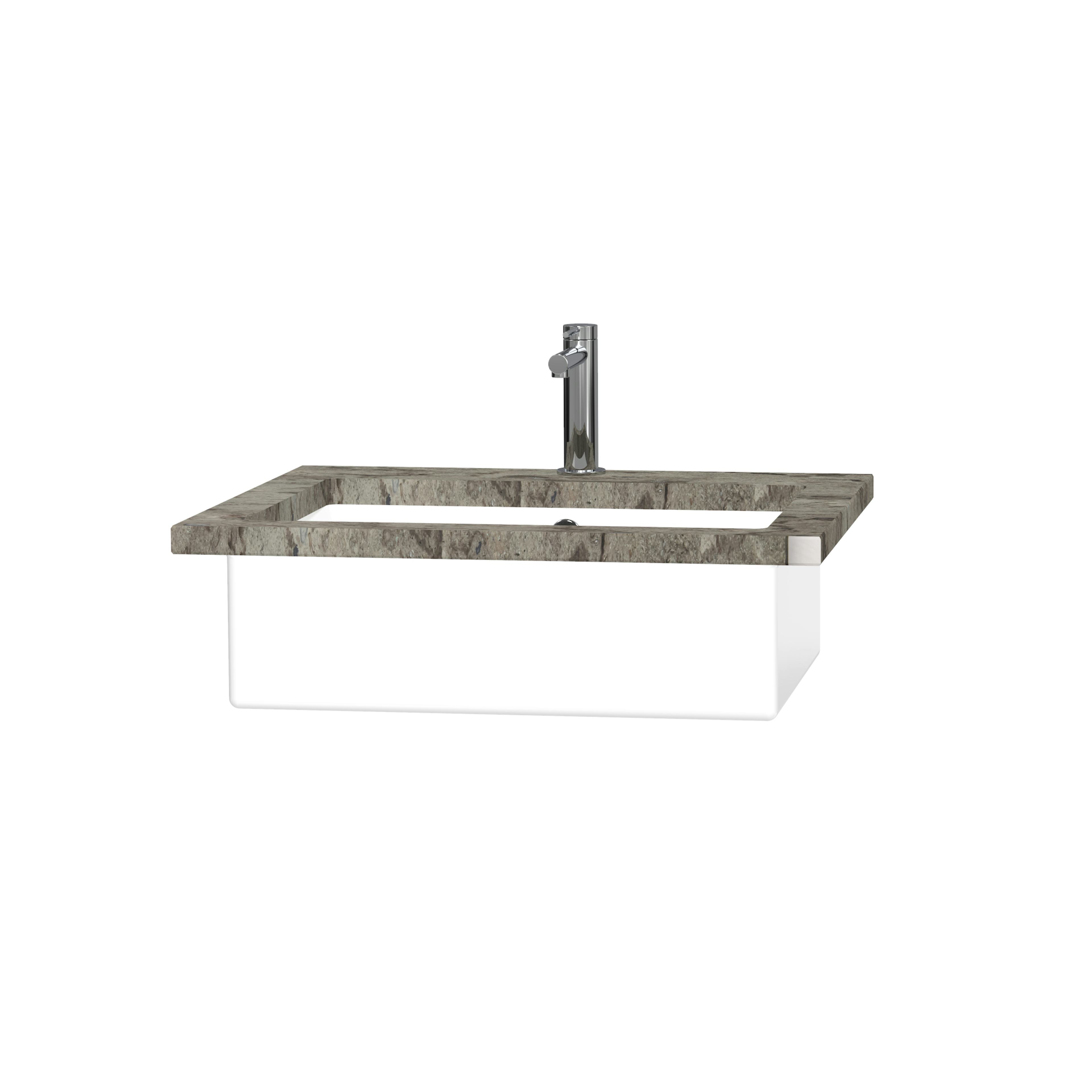 Bänkskiva Miller Badrum Sten 60 Inkl Underlimmat Porslinstvättfat