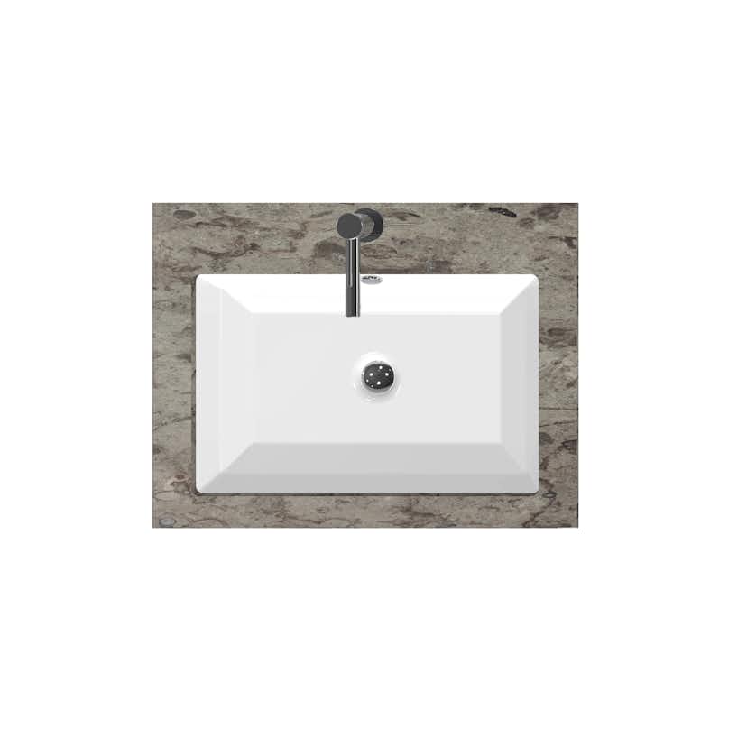 Bänkskiva Miller Badrum Sten 60 Inkl Underlimmat Porslinstvättfat