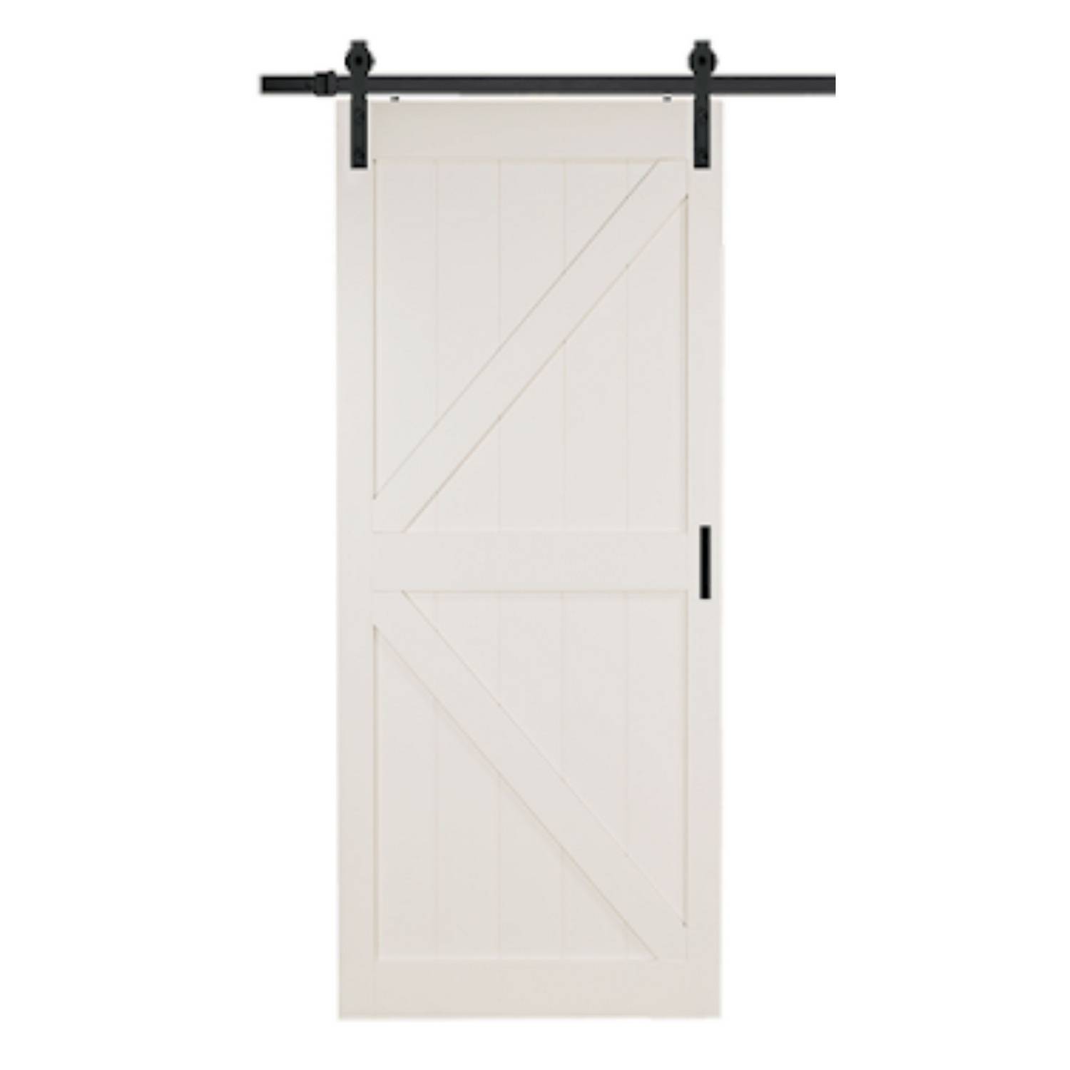 Ladugårdsdörr Mirror Line Loft Vit