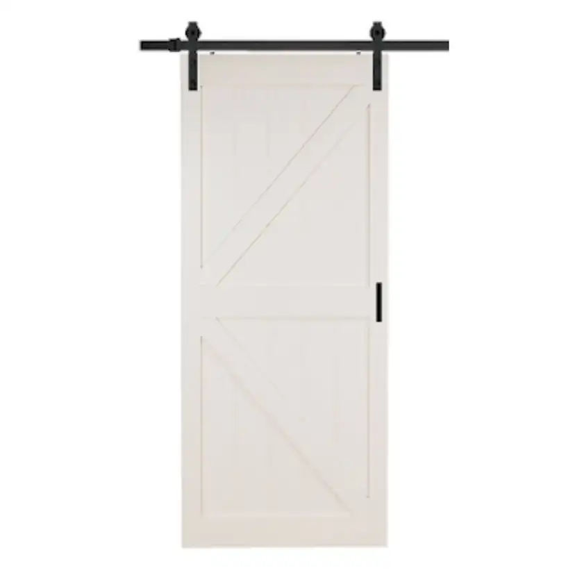 Ladugårdsdörr Mirror Line Loft Vit