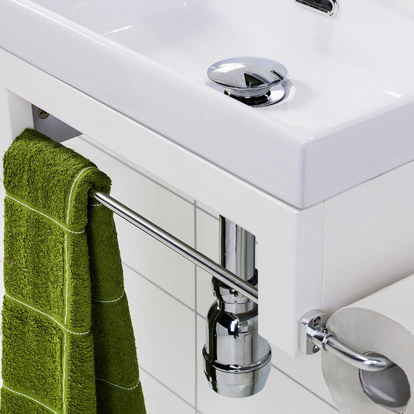 Möbelpaket Noro Touch med Sky Spegel Matt Vit