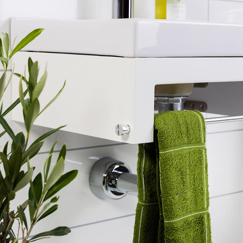 Möbelpaket Noro Touch med Sky Spegel Matt Vit