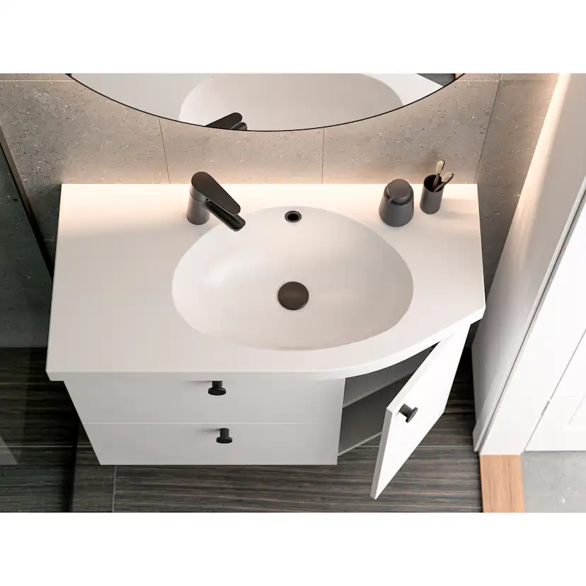 Tvättställsskåp Temal Mondo med Lådor och Lucka