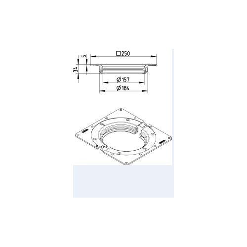 Montageplatta Blücher för Träbjälklag