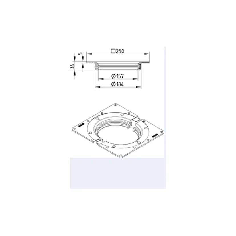 Montageplatta Blücher för Träbjälklag