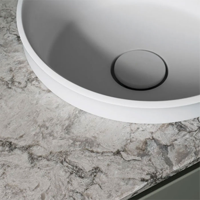 Tvättställ Vedum Zone Dubbel med Topplatta