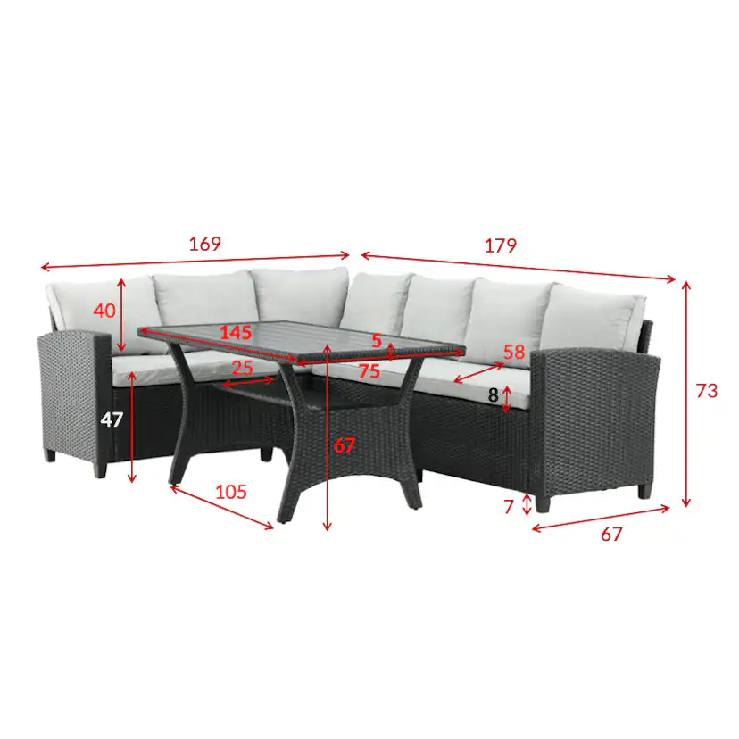 Soffgrupp Venture Home Bentwood Utomhus