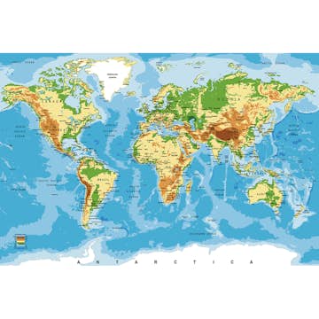 Tapet Dimex World Map