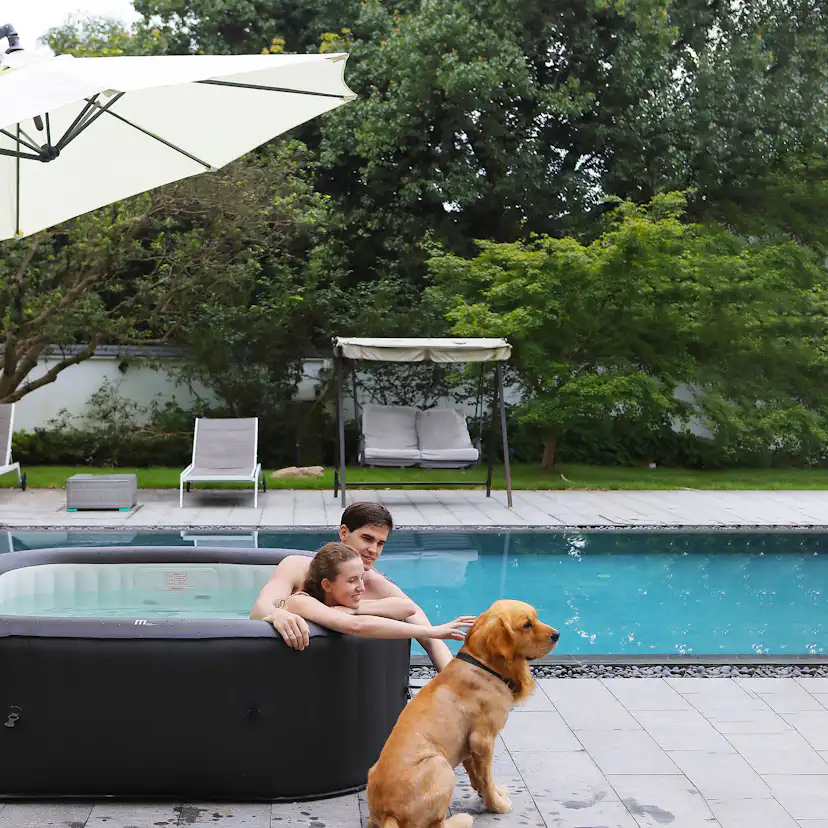 Uppblåsbart Spabad MSpa Vito Urban U-VT062 132 Jets med Lock