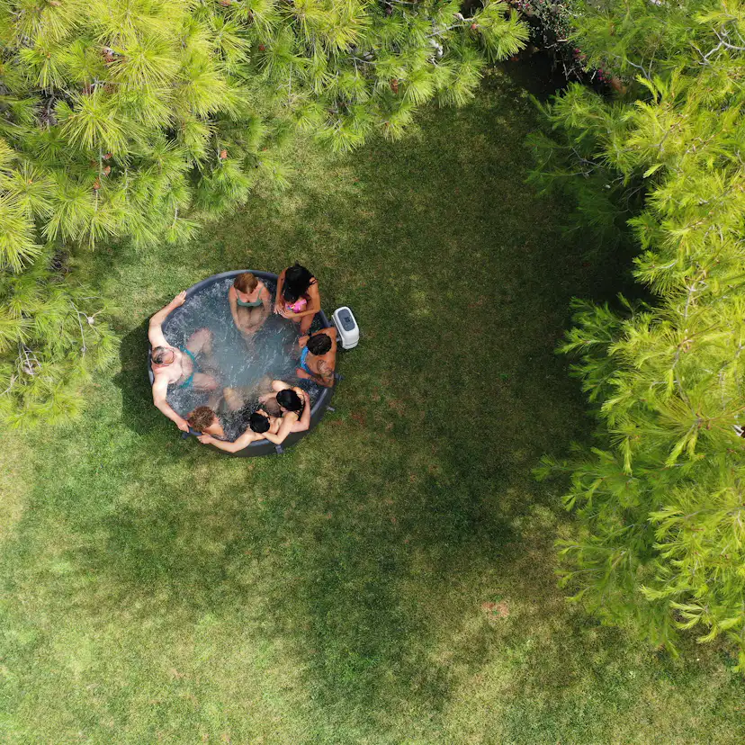 Uppblåsbart Spabad Mspa Mono Frame F-MO082WE 144 Jets med Lock