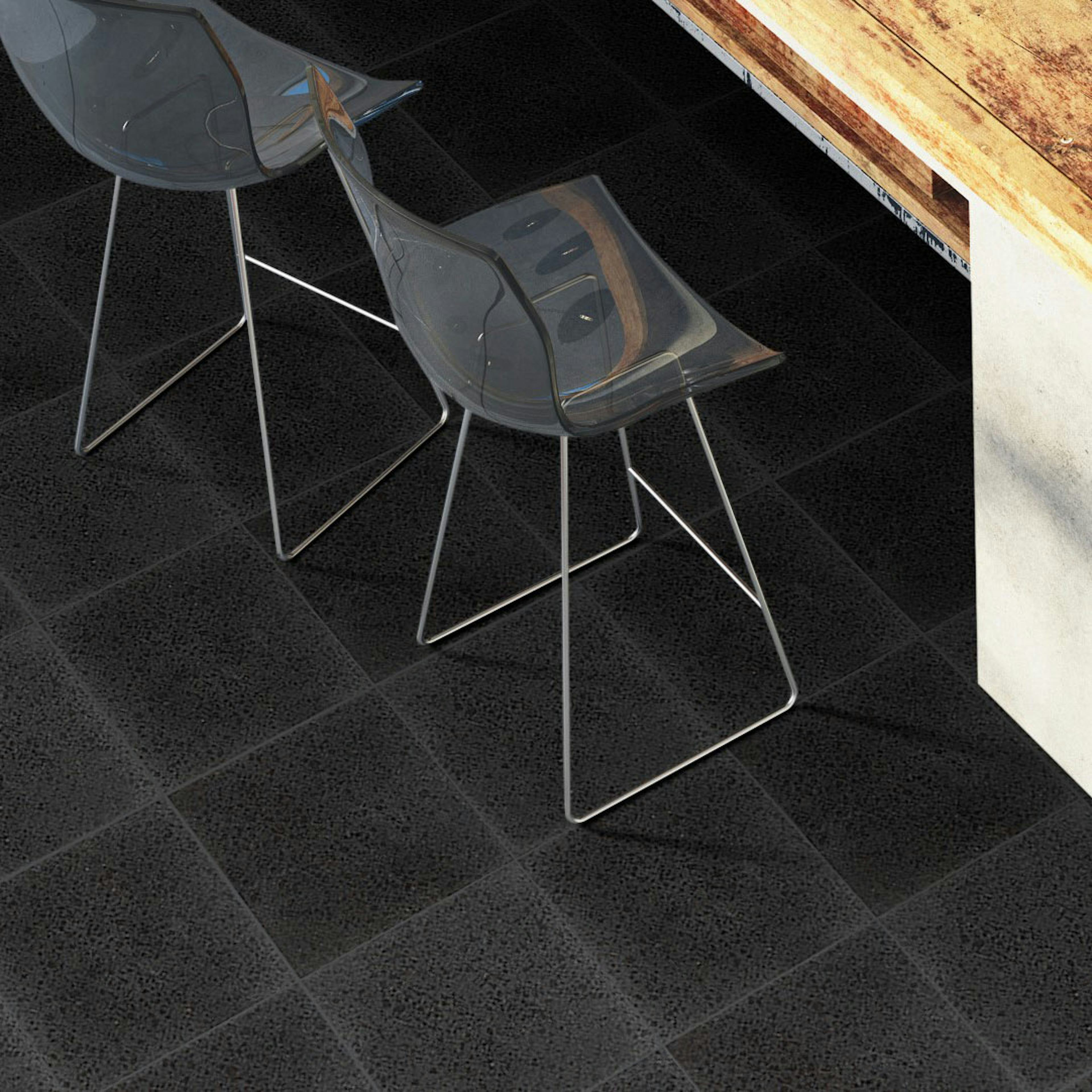 Granit Arredo Ibrastone Svart Blankpolerad 31x31 cm