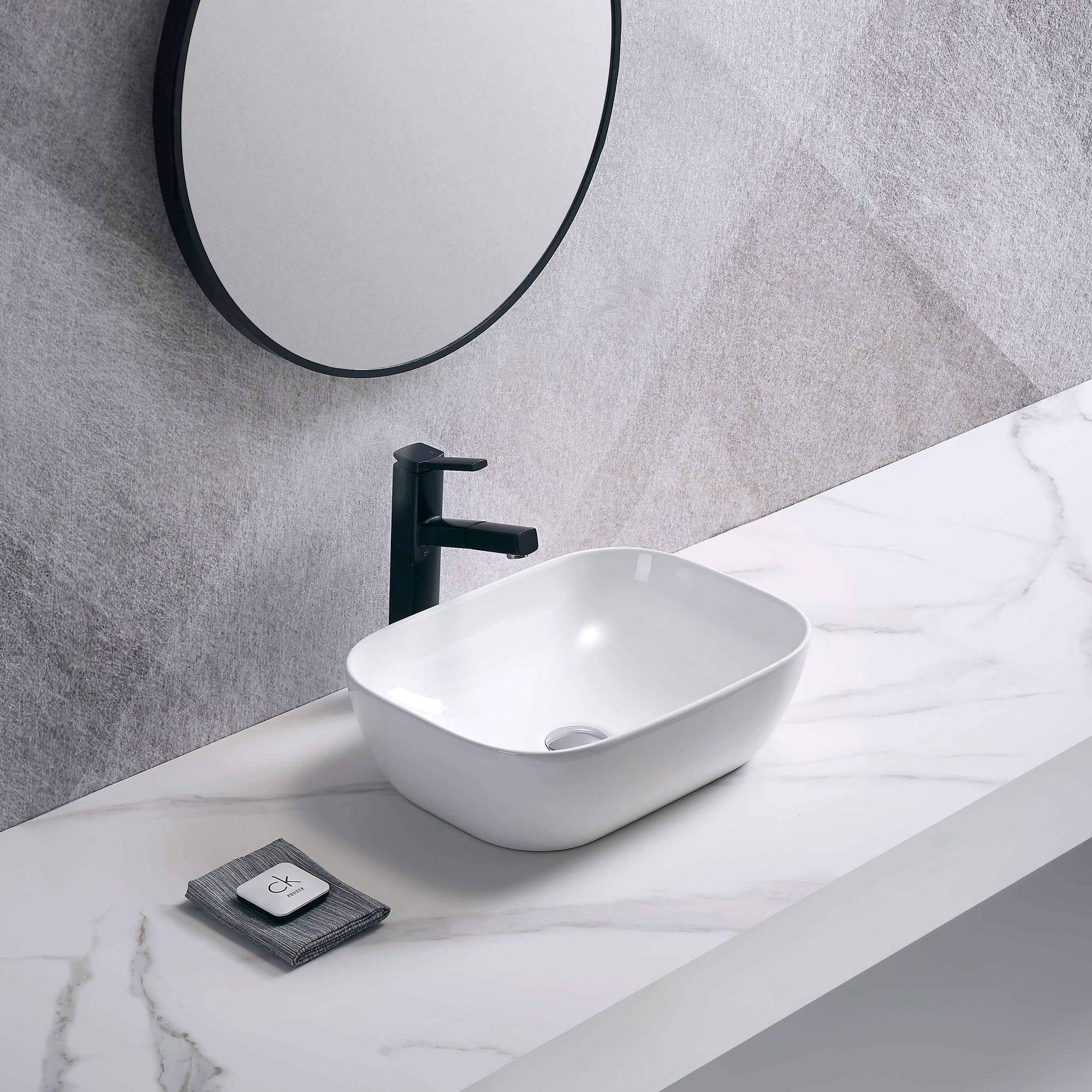 Tvättställ NOURK Rektangulärt Ovanpåliggande