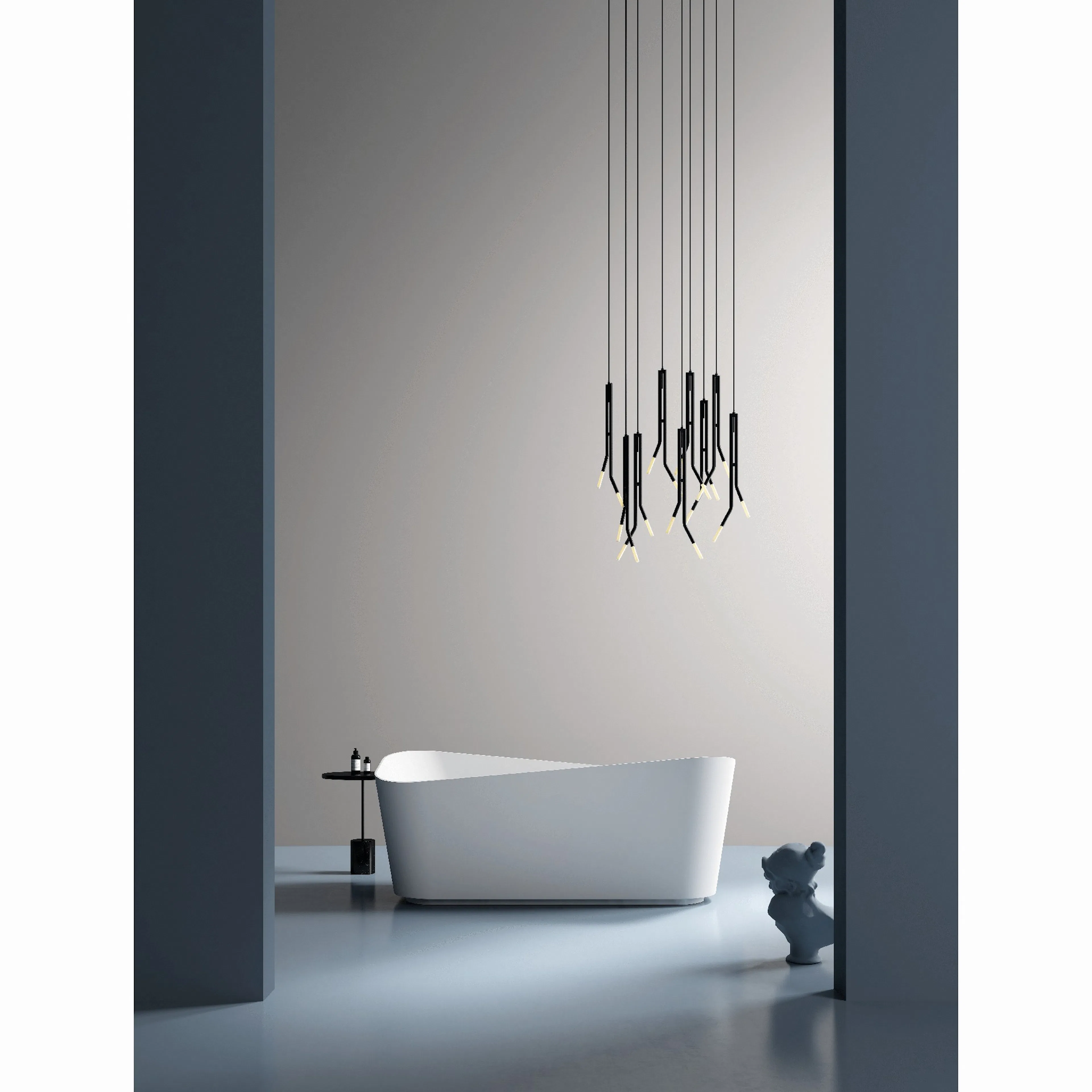 Badkar NOURK Bend Fristående 1700 mm