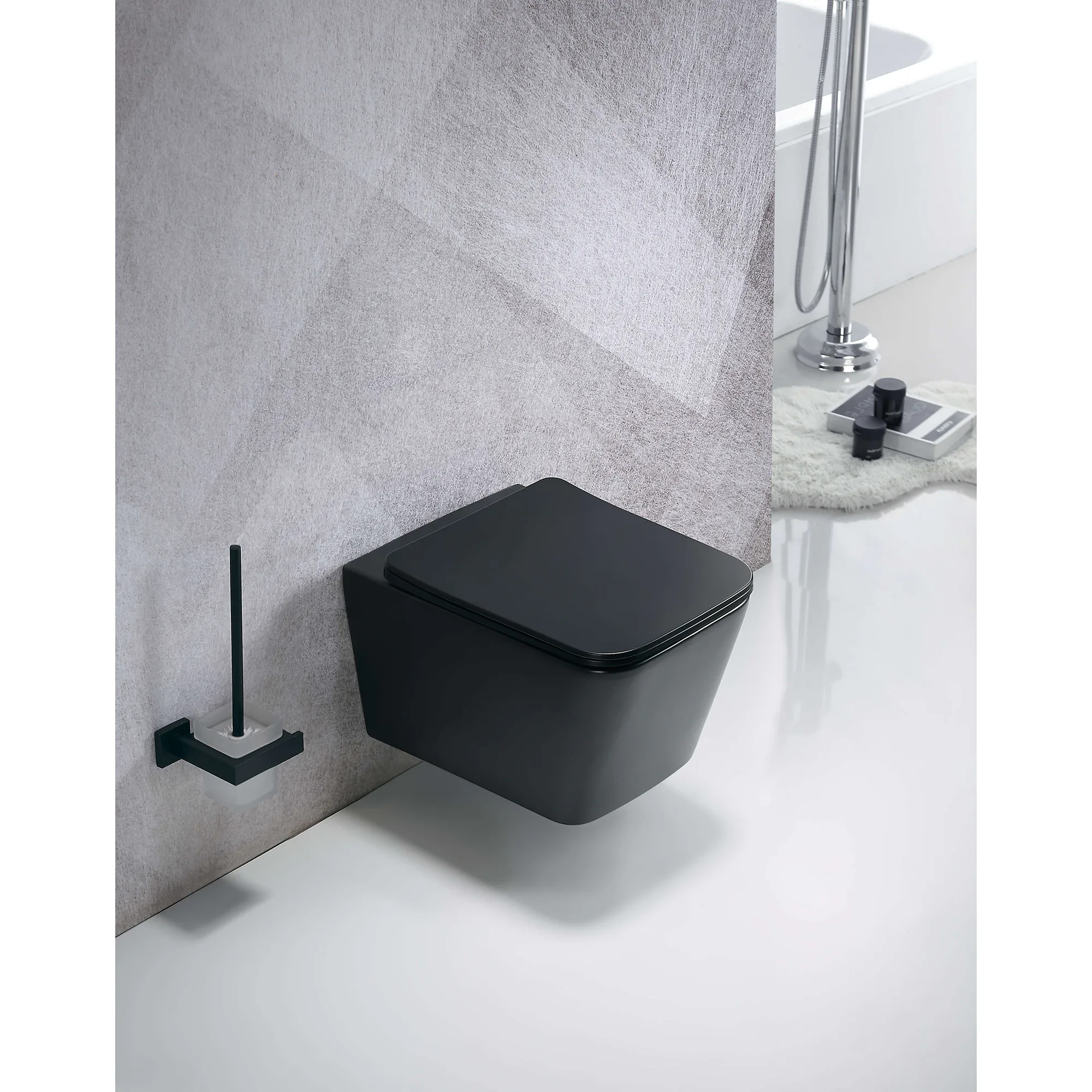 Vägghängd Toalettstol NOURK Moon Rimfree