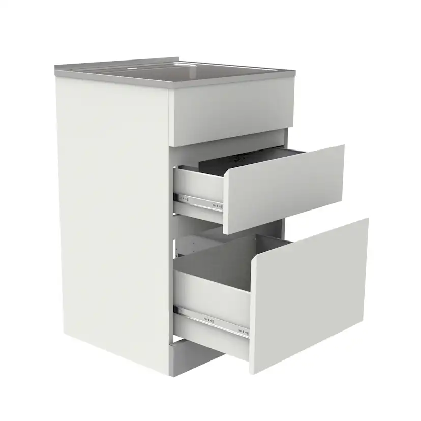 Tvättbänk Nordic Tech NTB5 Bänkskåp för Tvättstuga med Lådor & Blandarhål