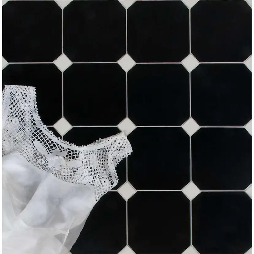 Klinker Tenfors Oktagon Negro 31,6x31,6 cm