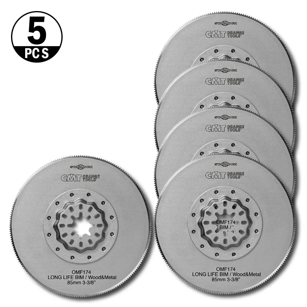 Starlock CMT Orange Tools Ø85mm BIM Trä/metall 5 st
