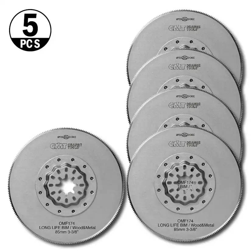 Starlock CMT Orange Tools Ø85mm BIM Trä/metall 5 st