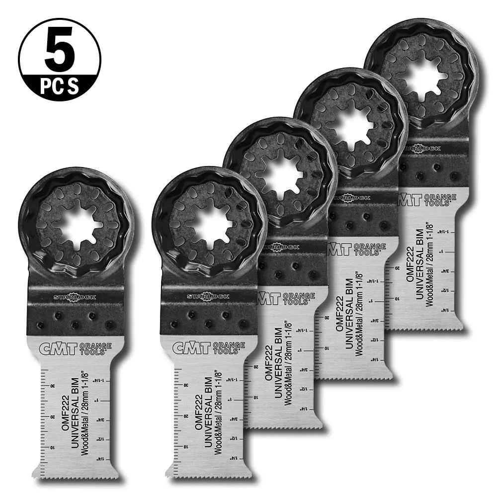 Starlock CMT Orange Tools 28x55mm BIM Trä/metall 5 st