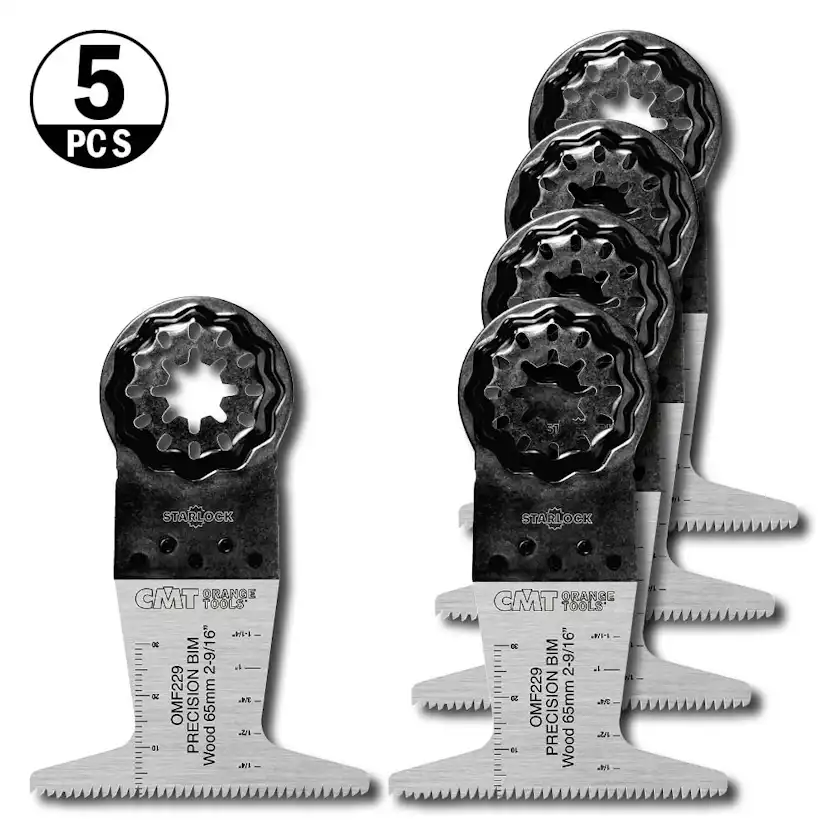 Starlock CMT Orange Tools 65x50mm BIM Trä 5 st OMF229-X5