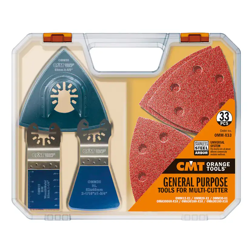 Multiverktyg CMT Orange Tools Slip & Sågset 33 delar