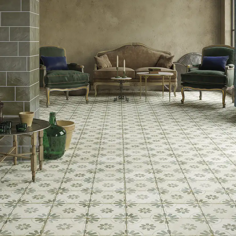 Klinker Tenfors FS Blume Sage 45x45 cm