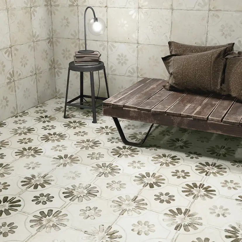 Klinker Tenfors FS Blume Black 45x45 cm