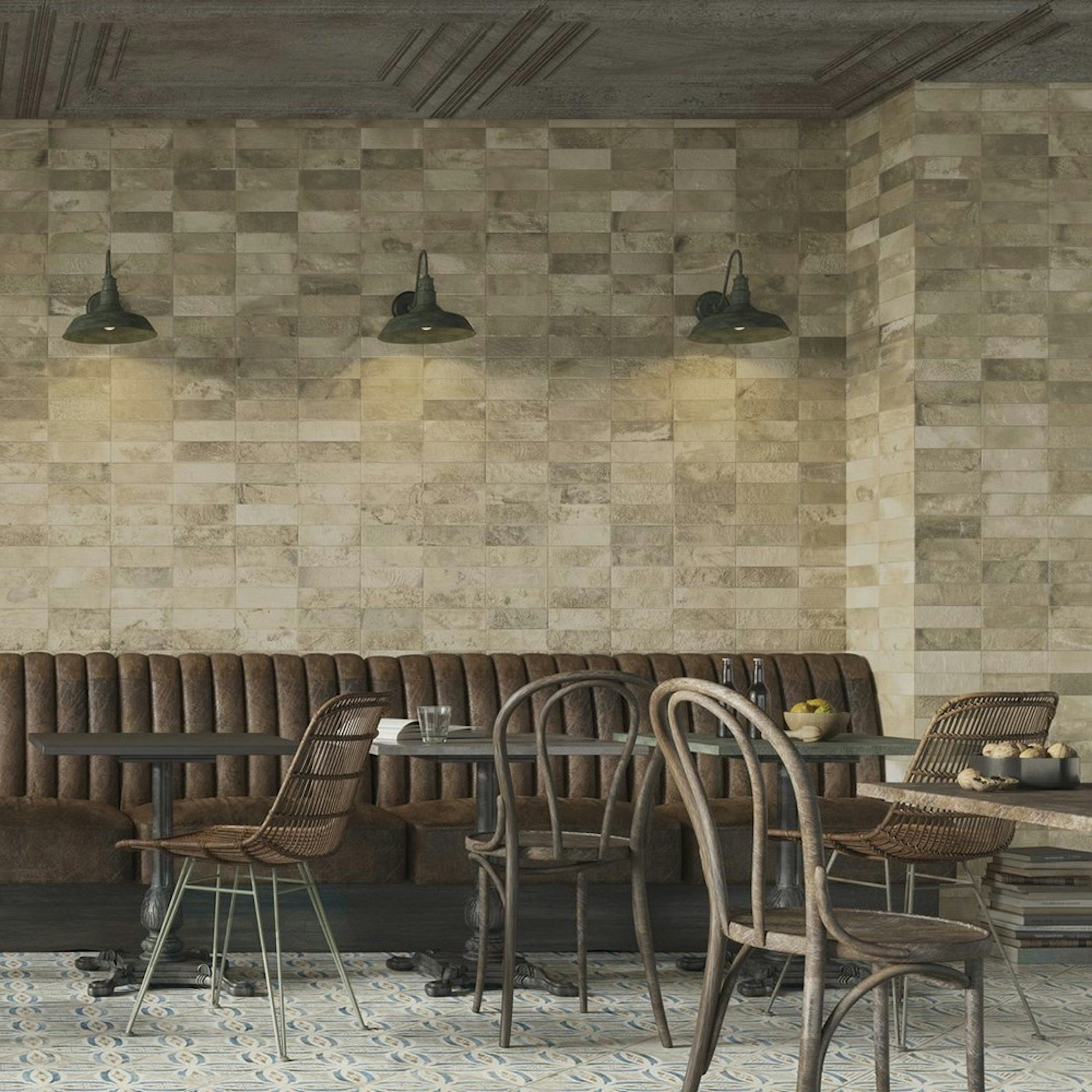 Kakel Tenfors FS Raku Sage 20x40 cm