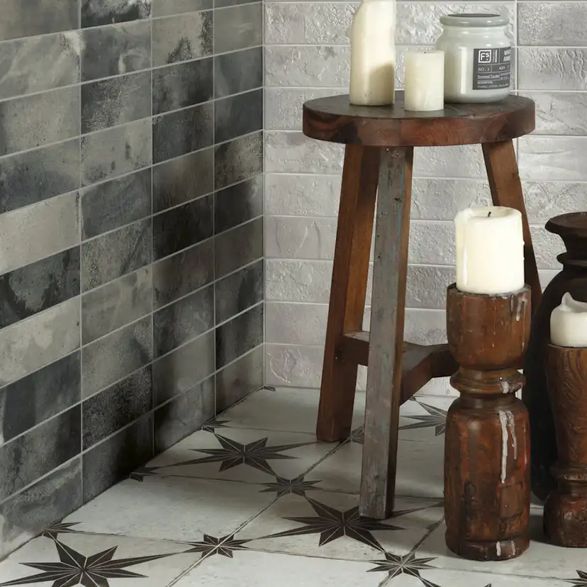 Kakel Tenfors FS Raku Black 20x40 cm