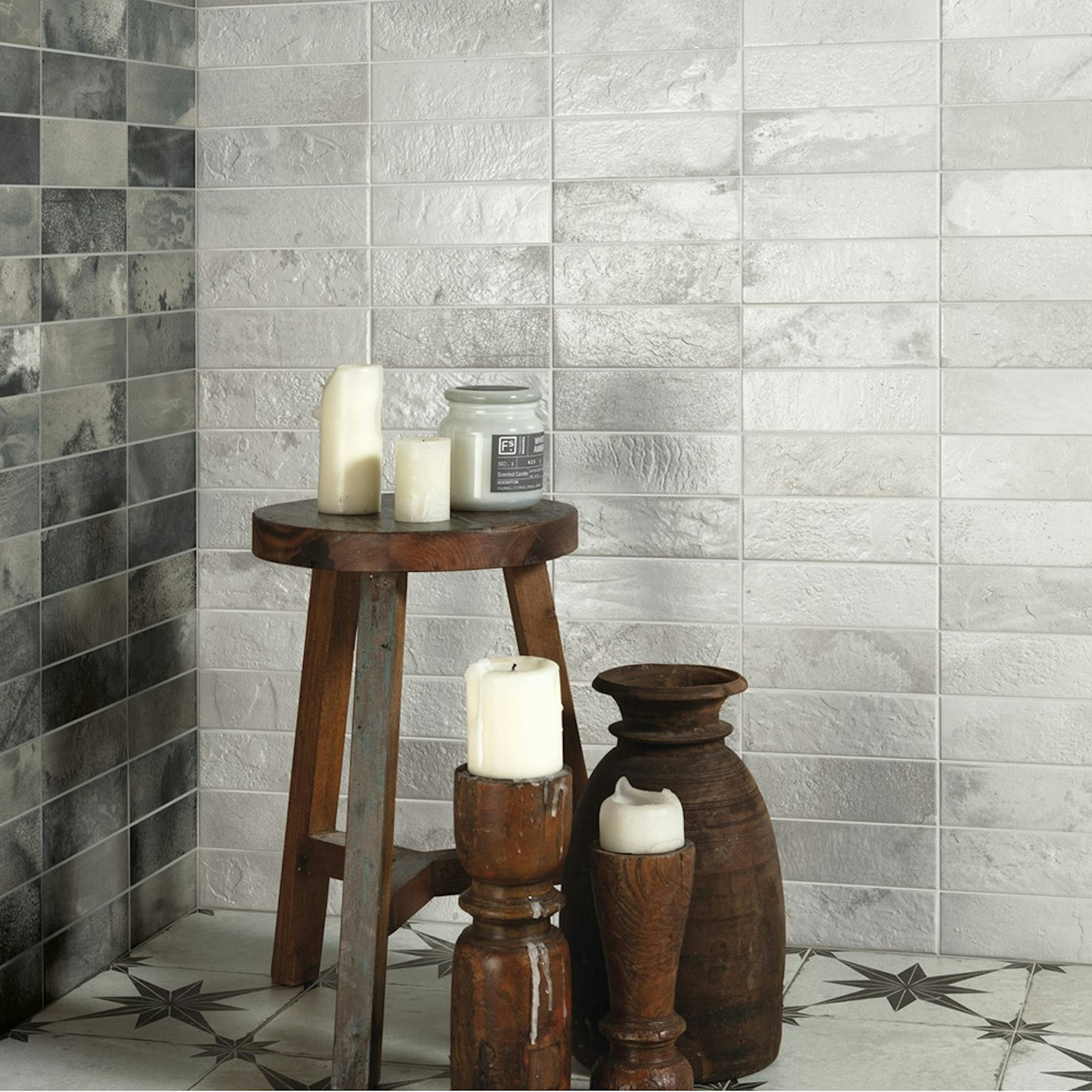 Kakel Tenfors FS Raku Silver 20x40 cm