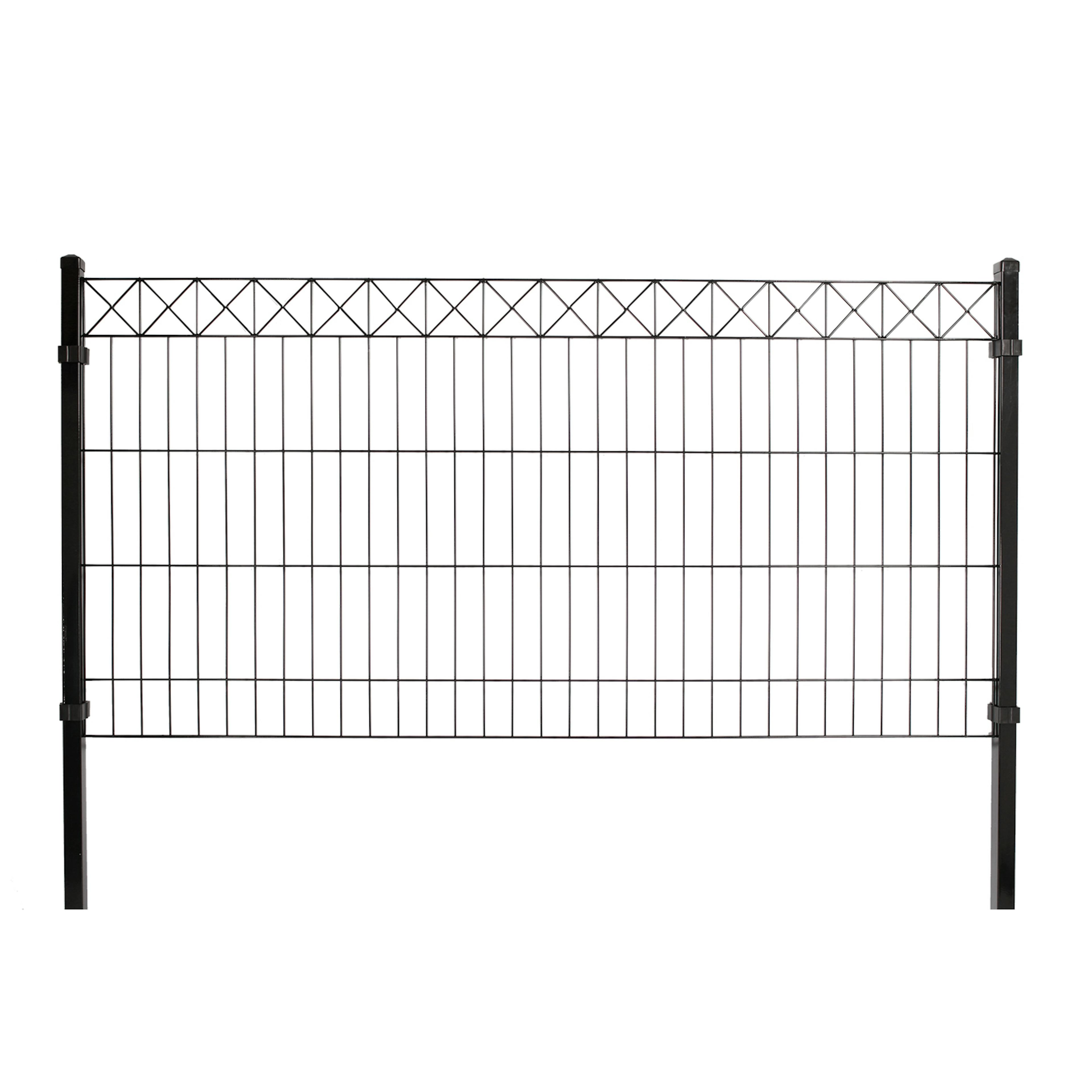 Panelstängsel NSH Deko X Svart