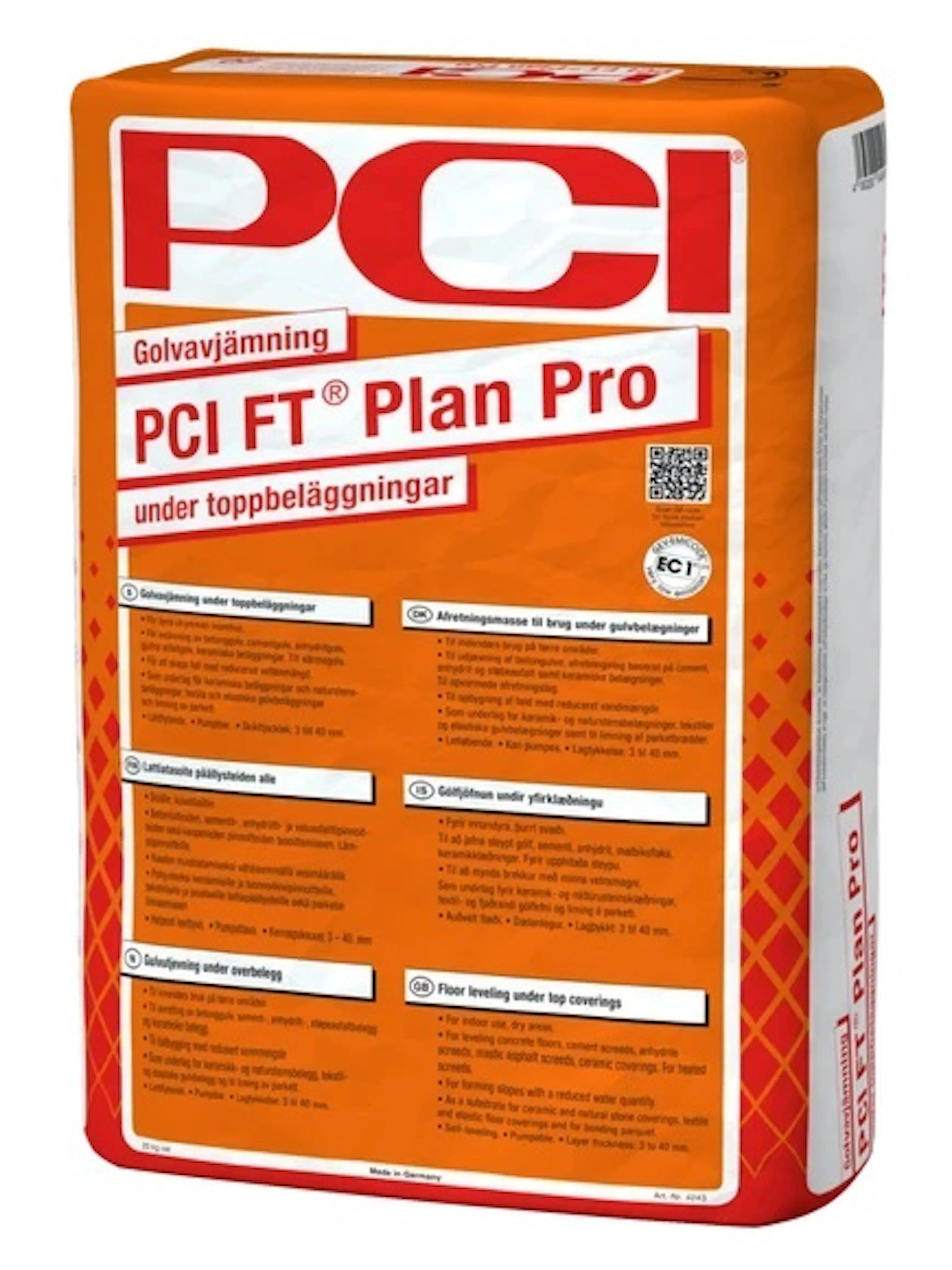 Golvspackel PCI Plan Pro FT 20 kg