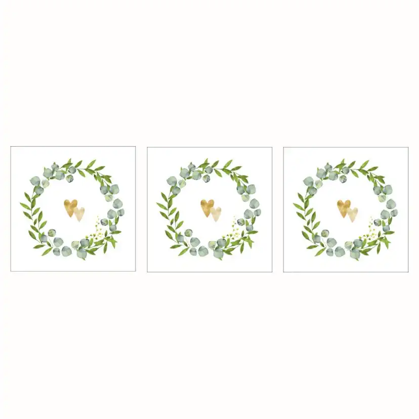 Servett Paperproducts Design Two Hearts 33x33 cm 3 st 20-pack